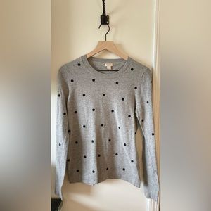 J. Crew Polka Dot Sweater